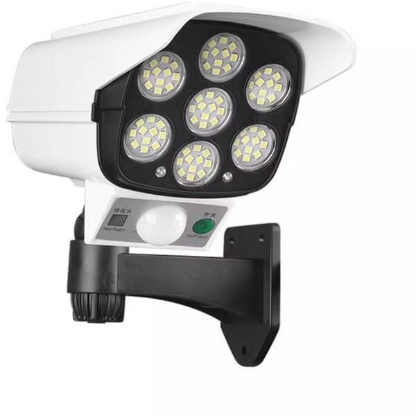 CAMERA DE SUPRAVEGHERE FALSA, INCARCARE SOLARA, 77 LED-URI, SENZOR DE MISCARE, FLIPPY